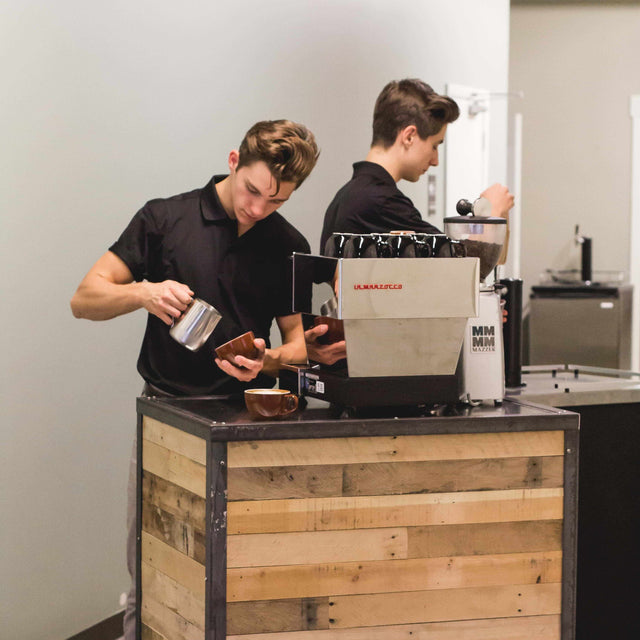 Viator Coffee Co. mobile coffee cart and team in Elgin, IL